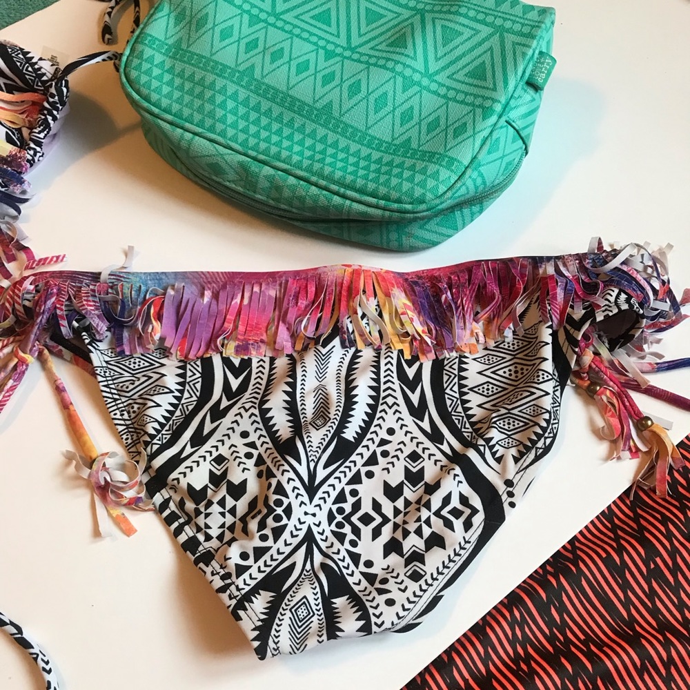 Tribal Fringe Bikini Bottoms Size M